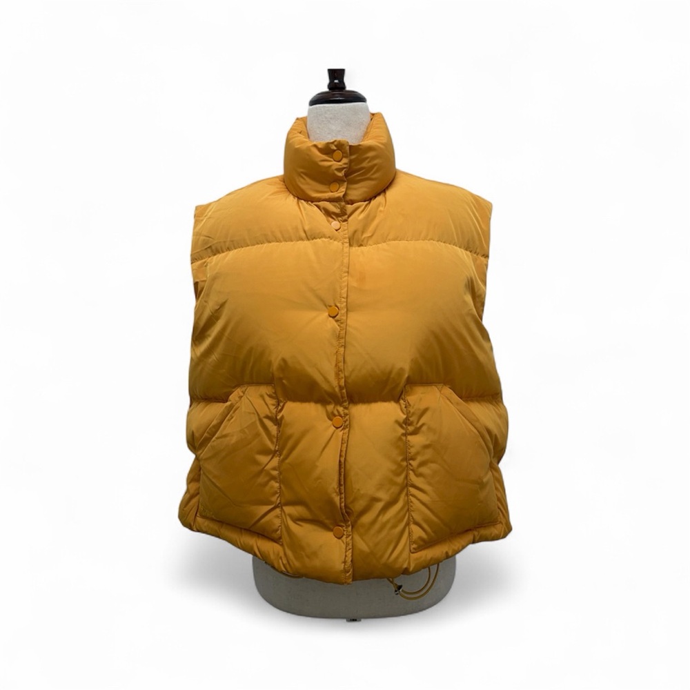 Nothing Written Puffer Gold Goose Down Vest Size See Dimensions